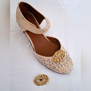 Vintage S.G. D'or Gold Tone Chain Link Shoe Clips